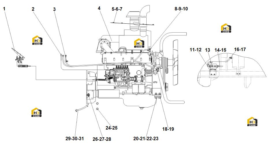 Схема запчастей
