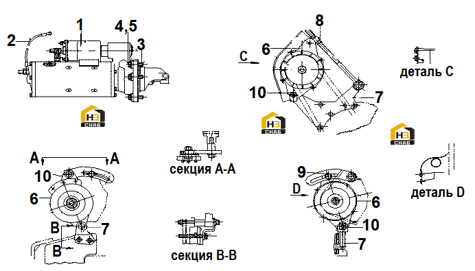 Схема запчастей