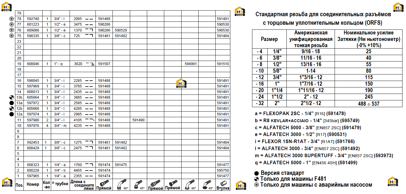 Схема запчастей