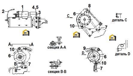 Схема запчастей